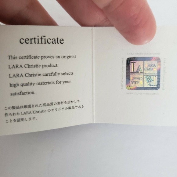 Lara Christie Designer Pedant Necklace Silver 925 Ring 15" New with box - Picture 5 of 7